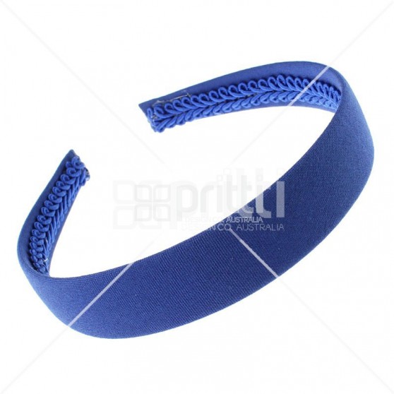 Royal Blue Alice Wide Hairband - 10 per pack
