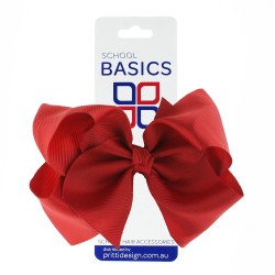 Red XLarge Shilo Bow on Clip - 10 per pack