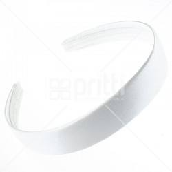 White Satin Hairband - 10 per pack