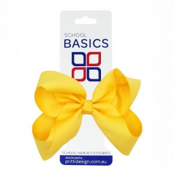 Gold Large Shilo Bow on Elastic - 10 per pack