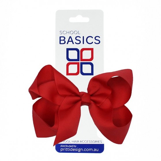Red Large Shilo Bow on Elastic - 10 per pack