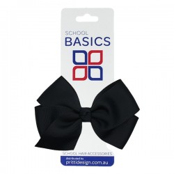 Midnight Blue Large Jani Bow on Clip - 10 per pack