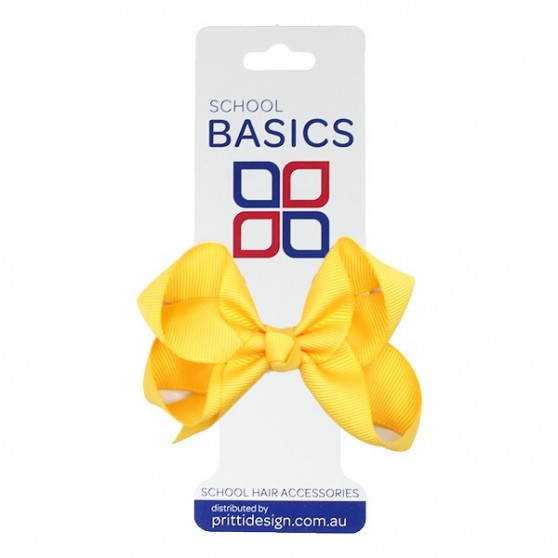 Gold Small Shilo Bow on Elastic - 10 per pack