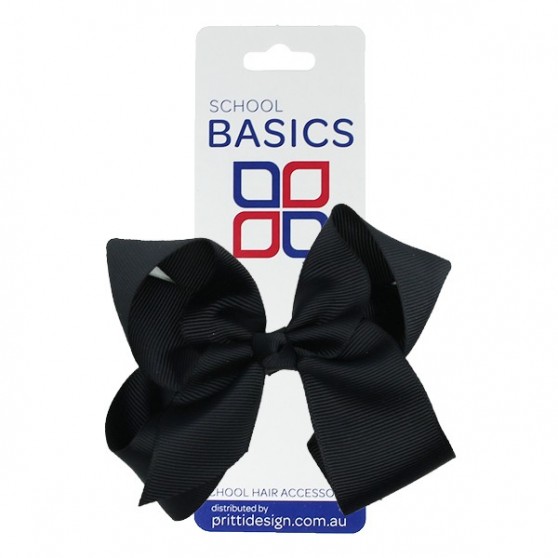 Midnight Blue Large Shilo Bow on Elastic - 10 per pack