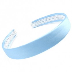 Light Blue Satin Hairband - 10 per pack