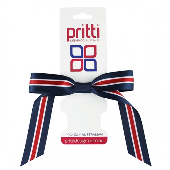 Navy / White / Red Pony-Bow® - 10 per pack