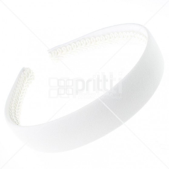 White Alice Wide Hairband - 10 per pack
