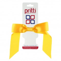Bright Gold Satin Pony-Bow® - 10 per pack
