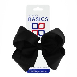 Black XLarge Shilo Bow on Clip - 10 per pack