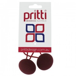 Maroon Button Pony-O's - 10 per pack