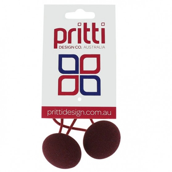 Maroon Button Pony-O's - 10 per pack