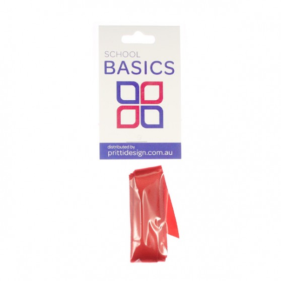 15mm Red 1m Cut Ribbon - 10 pieces per pack