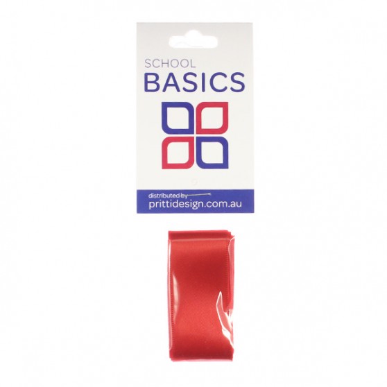 25mm Red 1m Cut Ribbon - 10 pieces per pack