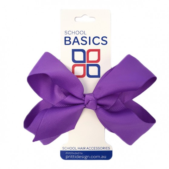 Purple Large Shilo Bow on Elastic - 10 per pack