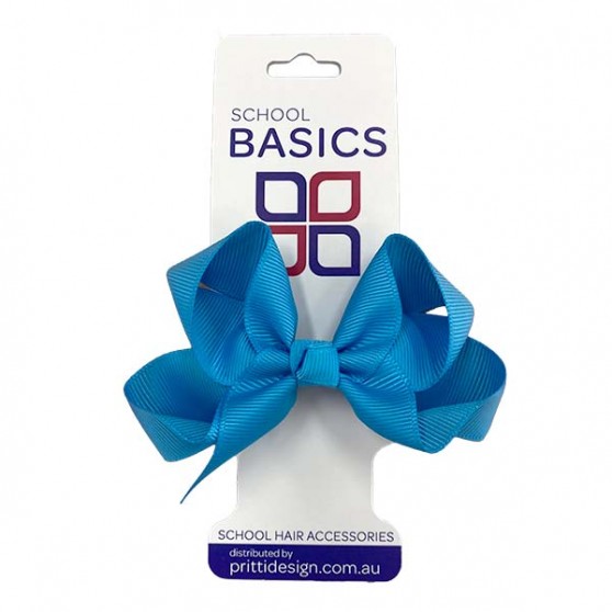 Cyan Small Shilo Bow on Elastic - 10 per pack