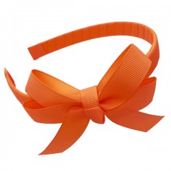 Orange Hairband with Jani Bow - 10 per pack