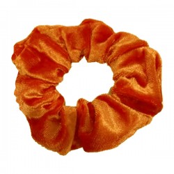 Orange Velvet Scrunchies - 10 per pack