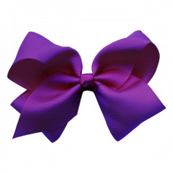 Purple Green XLarge Shilo Bow on Clip - 10 per pack