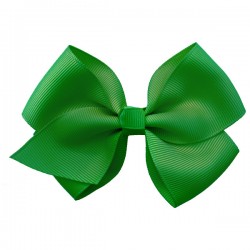 Green Large Jani Bow on Clip - 10 per pack