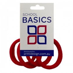 Red Nylon Small Pony-O's - 4 piece - 10 per pack