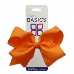 Orange Large Shilo Bow on Elastic - 10 per pack