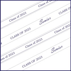 Class of 2023 Printed 90m Roll of Ribbon 25mm Wide - per roll
