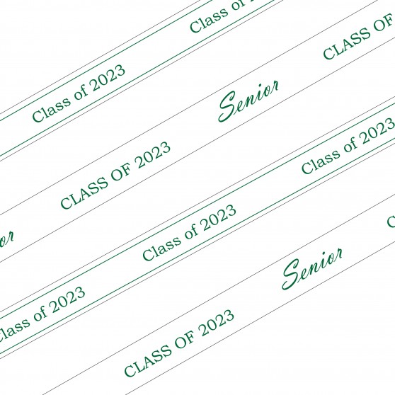 Class of 2023 Printed 90m Roll of Ribbon 25mm Wide - per roll