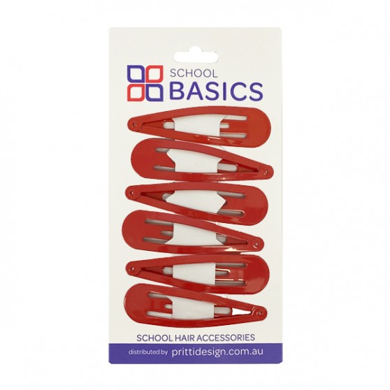 Red Large Snap Clips - 10 per pack