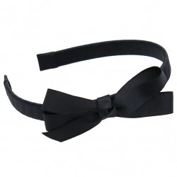 Black Hairband with Jani Bow - 10 per pack