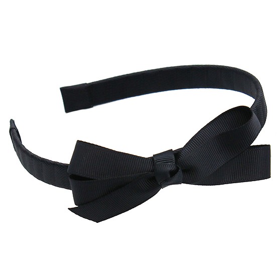 Black Hairband with Jani Bow - 10 per pack