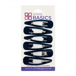 Navy Blue Large Snap Clips - 10 per pack