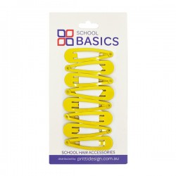 Yellow Gold Basic Snap Clips 8 piece - 10 per pack