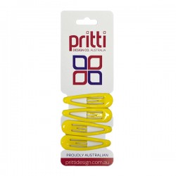 Yellow GEL Snap Clips - 10 per pack