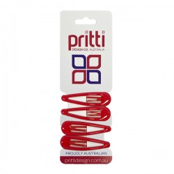Red GEL Snap Clips - 10 per pack