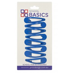 Cyan Basic Snap Clips 8 piece - 10 per pack