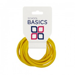 Yellow Gold Medium Snag Free Basic Elastics 8 piece- 10 per pack