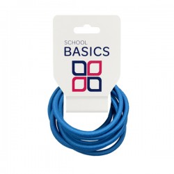 Light Blue Medium Snag Free Basic Elastics 8 piece - 10 per pack