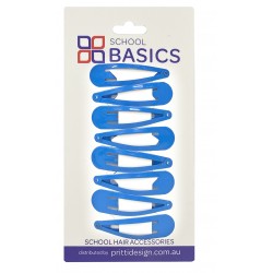 Light Blue Basic Snap Clips 8 piece - 10 per pack