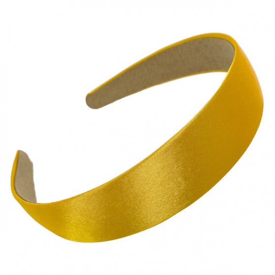 Gold Satin Hairband - 10 per pack