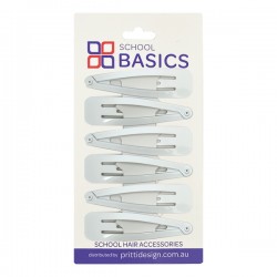 White Large Snap Clips - 10 per pack