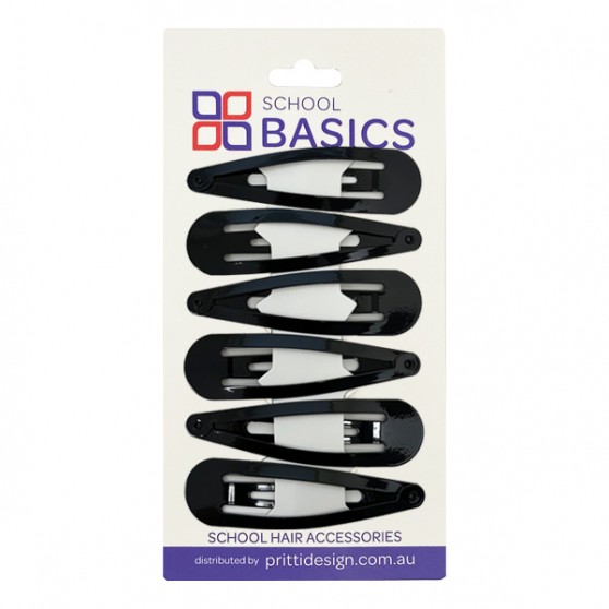 Black Large Snap Clips - 10 per pack